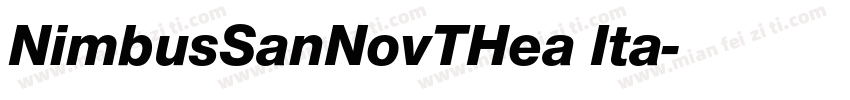 NimbusSanNovTHea Ita字体转换
